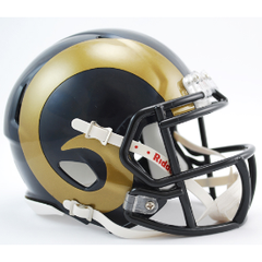 Riddell NFL Los Angeles Rams Speed Mini Football Helmet , White, Medium