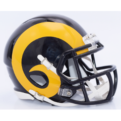 Riddell NFL Los Angeles Rams Speed Mini Football Helmet , White, Medium