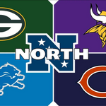 NFL NFC North Riddell Speed Mini Football Helmet - Set of 4