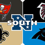 NFL NFC South Riddell Speed Mini Football Helmet - Set of 4