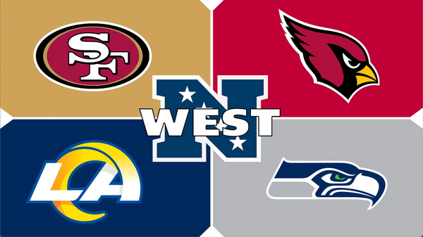 NFL NFC West Riddell Speed Mini Football Helmet - Set of 4