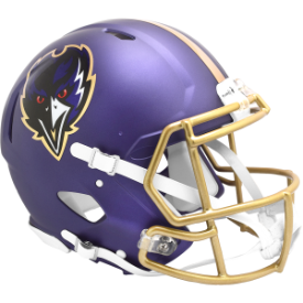 Baltimore Ravens 2024 Alternate Riddell Speed Authentic Full Size Football Helmet