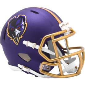 Baltimore Ravens 2024 Alternate Riddell Speed Mini Football Helmet