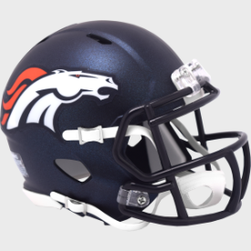 Denver Broncos Riddell Speed Mini Football Helmet ***New for 2024***