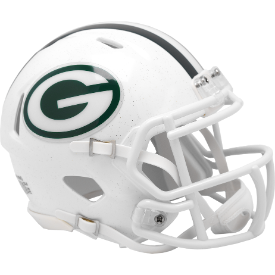 Green Bay Packers White 2024 Alternate Riddell Speed Mini Football Helmet