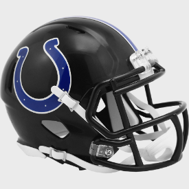 Indianapolis Colts Indiana Nights 2023 Alternate Riddell Speed Mini Football Helmet