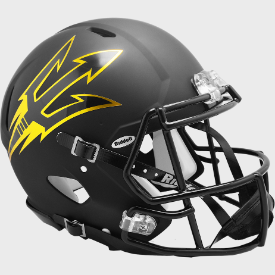 Arizona State Sun Devils Black Riddell Speed Authentic Full Size Football Helmet