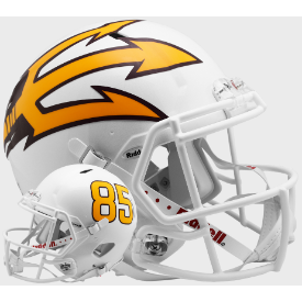 Arizona State Sun Devils White Metallic Riddell Speed Authentic Full Size Football Helmet