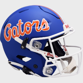 Florida Gators Matte Blue Riddell SpeedFlex Authentic Full Size Football Helmet