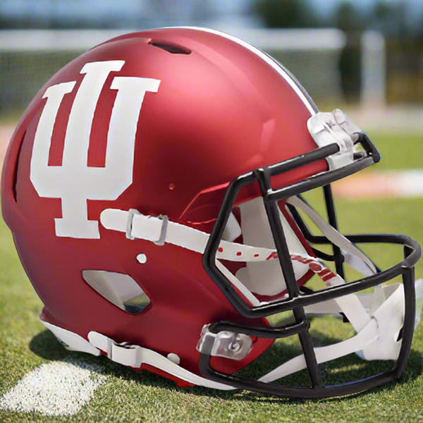 Indiana Hoosiers Anodized Crimson Riddell Speed Authentic Full Size Football Helmet