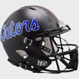 Florida Gators Satin Black Riddell Speed Authentic Full Size Football Helmet