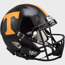 Tennessee Volunteers Dark Mode Black Riddell Speed Authentic Full Size Football Helmet