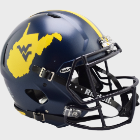 West Virginia Mountaineers Country Roads Riddell Speed Authentic Full Size Football Helmet