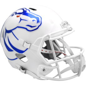 Boise State Broncos White Riddell Speed Replica Full Size Football Helmet