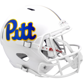 Pittsburgh Panthers White Riddell Speed Replica Full Size Football Helmet