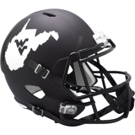 West Virginia Mountaineers Coal Rush Riddell Speed Replica Full Size Football Helmet