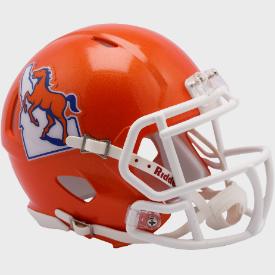 Boise State Broncos Orange Riddell Speed Mini Football Helmet