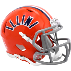 Illinois Fighting Illini 71-87 Throwback Riddell Speed Mini Football Helmet