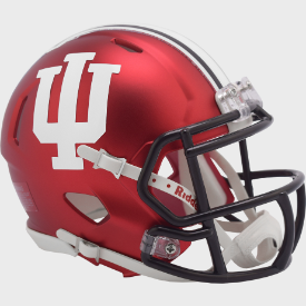 Indiana Hoosiers Anodized Crimson Riddell Speed Mini Football Helmet