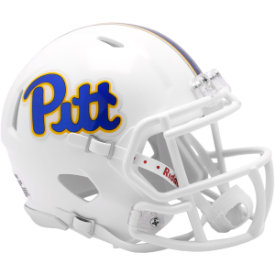 Pittsburgh Panthers White Riddell Speed Mini Football Helmet