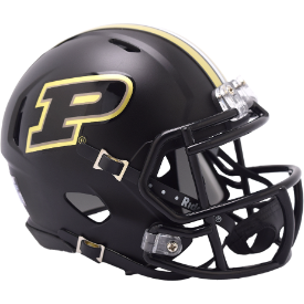 Purdue Boilermakers Black Riddell Speed Mini Football Helmet