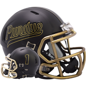 Purdue Boilermakers Script Riddell Speed Mini Football Helmet