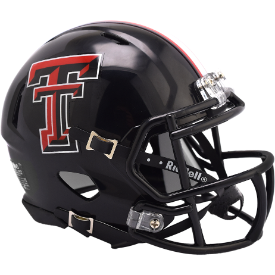 Texas Tech Red Raiders Black Riddell Speed Mini Football Helmet