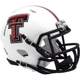 Texas Tech Red Raiders White Riddell Speed Mini Football Helmet