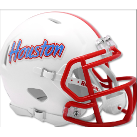 Houston Cougars White Riddell Speed Mini Football Helmet