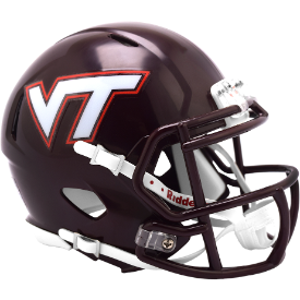 Virginia Tech Hokies Maroon Riddell Speed Mini Football Helmet