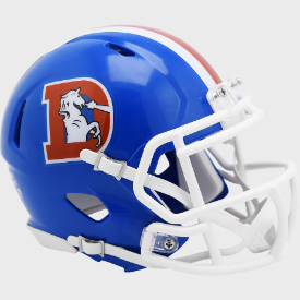 Denver Broncos Throwback '75-'96 Riddell Speed Mini Football Helmet